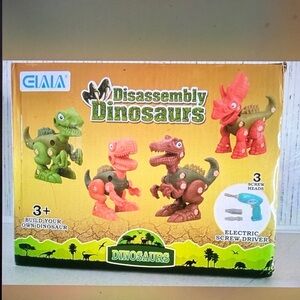 Disassembly Dinosaurs Kids Toy Set - Green & Orange